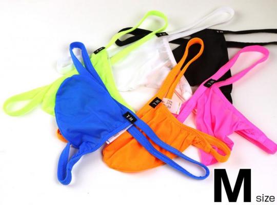 TMコレクションClearskin JUST IMPACT G-STRING　Mサイズ　【蛍光ピンク】